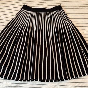 Maeve Black and White A-Line Skirt